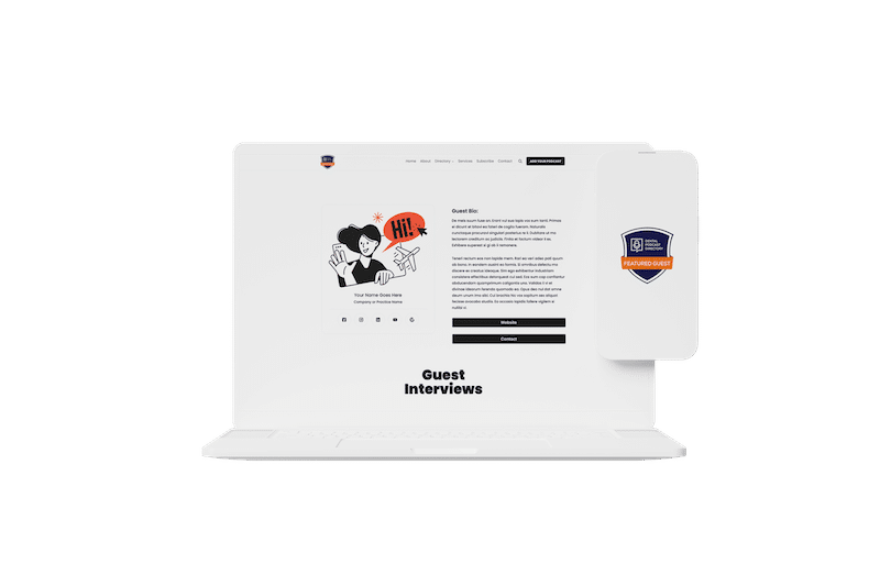 Featured Guest Profile Mockup